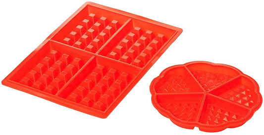 SYGA Silicone Baking Round & Square Waffles Mould Muffin Pans Baking Moulds