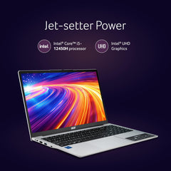 acer Aspire Lite, 12th gen, Intel Core i5-12450H Processor, 16 GB, 512GB, 15.6"/39.62 cm, Windows 11 Home, MSO, Pure Silver, 1.70 kg, AL15-52H, Backlit Keyboard