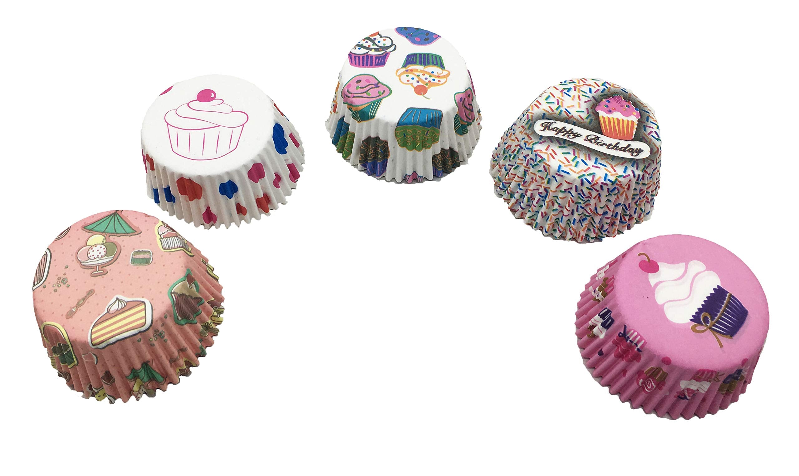 SYGA 100 Pcs Colorful Baking Muffin Liner Paper Cake Cup (Assorted Pack with Same Color)