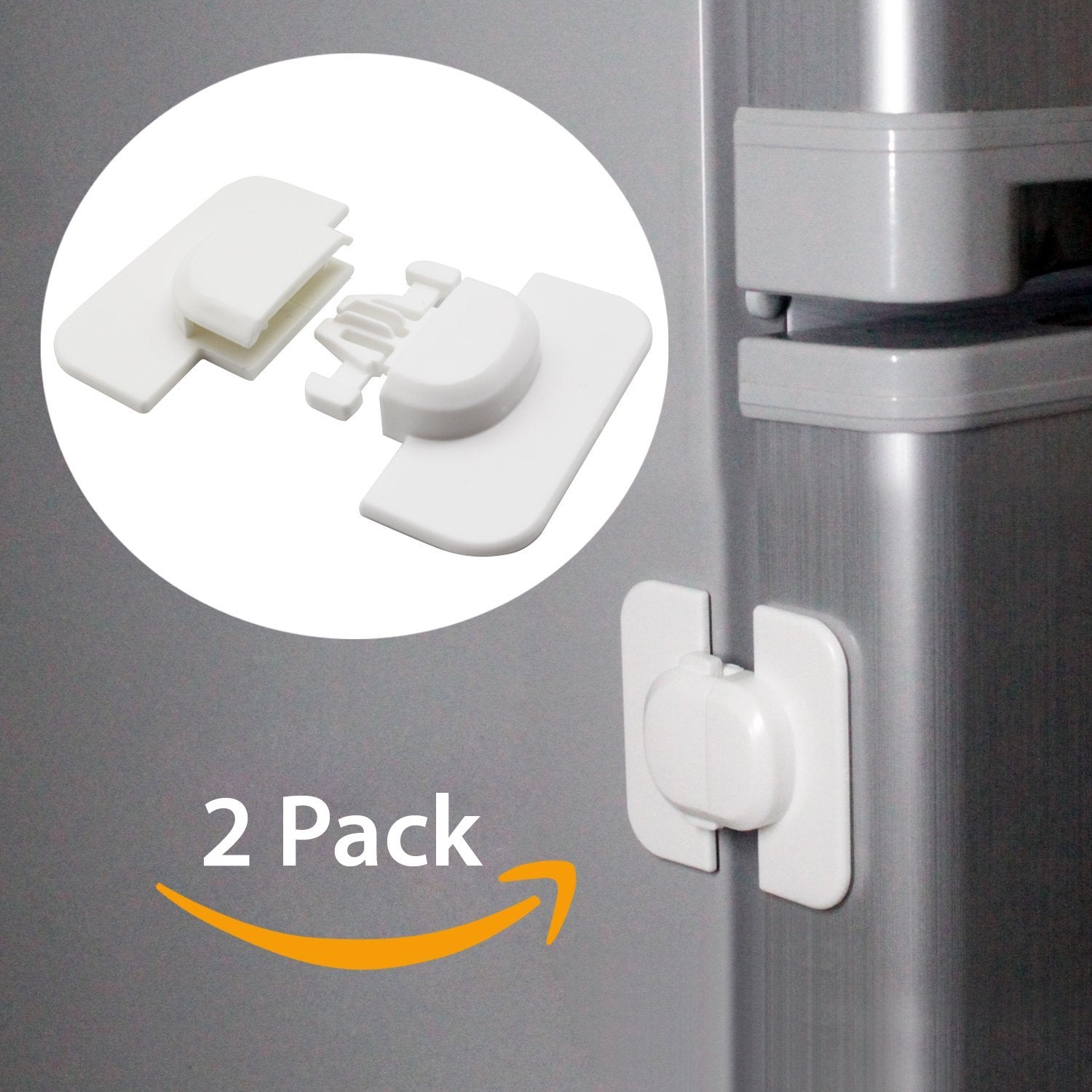 SYGA Child Safety Locks,White- Refrigerators Fridge,Freezer, Doors