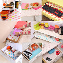 SYGA Large Peach Flower Environmental Protection Printing Drawer Wardrobe Moisture and Dust Mildew Pad Antibacterial Dust Waterproof Non - Slip Mats (30x500) cm