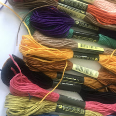 SYGA 100 Color Stitch line Polyester Cotton Embroidery Thread Rainbow Color Hand Embroidery Woven Rope Wiring