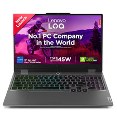 Lenovo LOQ Intel Core i7-13650HX| NVIDIA RTX 4060 8GB (24GB RAM/512GB SSD/144Hz Refresh Rate/15.6" (39.6cm)/Windows 11/Office Home 2024/3 Mon. Game Pass/Grey/2.4Kg), 83DV018LIN AI Gaming Laptop