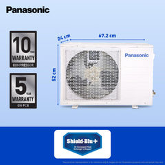 Panasonic 1.0 Ton 3 Star Inverter Split AC (Powerful Mode, Copper Condenser, 7in1 Convertible, 2-Way, PM 0.1 Filter, CS/CU-SU12AKY3T, White)