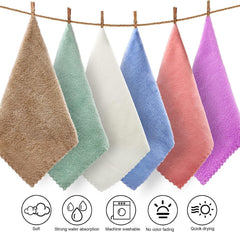 MOMISY Polyester Baby Wash Cloth Face Towel Handkerchief For Baby New Born/Infants/Toddlers-Assorted Colours (5)
