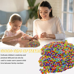 SYGA Beads for Kids Crafts Children's Jewelry Making Kit DIY Bracelets Necklace Hairband and Rings Craft Kits Birthday for 4, 5, 6, 7-Year-Old Little Girls-Multicolor (Design-1)