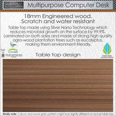 Xtreme M1-Gaming, Work & Study Desk. Large for PC, Dual Monitors, iMac, and Laptops. Metal & Engineered Wood. Black Stand 4 Feet (M1B4_Gaming_American Walnut)