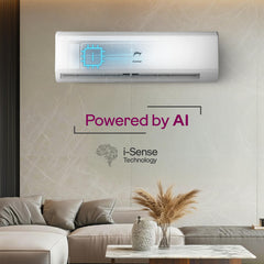 Godrej 1 Ton 5 Star, 5 Years Comprehensive Warranty, AI Powered, 5-in-1 Convertible Cooling, Self Clean, Inverter Split AC (Copper, Heavy-Duty Cooling at 52Â° Celcius, AC 1T EI 12IINV5R32-WWR, White)