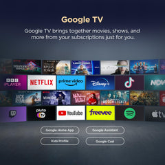 TCL 108 cm (43 inches) Metallic Bezel Less Series 4K Ultra HD Smart LED Google TV 43V6C (Black)