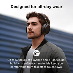 Sennheiser Momentum 4 Wireless Over Ear Headphones, German Design, ANC, 60h Battery, Customizable Sound, 4 Digital Mics for Crystal-Clear Calls, Multipoint Connectivity, 2 Yr Warranty, Black-Copper