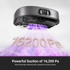 Eureka J15 Pro Ultra 2-in-1 Robot Vacuum & Mop with 16200Pa Suction, self-Cleaning Base, 75°C hot mop wash, Anti-Tangle Brush, AI Navigation, Edge Cleaning, Keep-Out Zones, Alexa/Google Compatible.