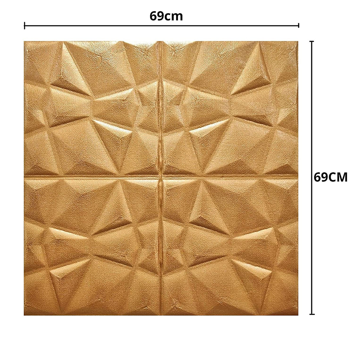 SYGA 3D Brick Wallpapers for Wall, Wall Stickers Self Adhesive Panel for Home Decoration Kitchen Bedroom Living Room Hall Kids Room, Diamond - Brown, 1Pc