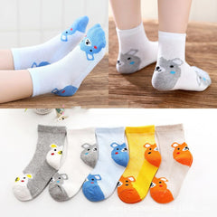 SYGA 5 Pairs Socks Baby Autumn And Winter Cotton Socks, Baby Mid-Calf Socks Suitable for 9M - 24M