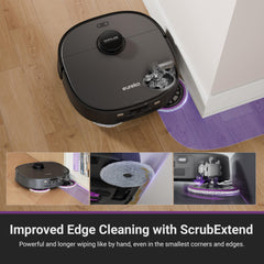 Eureka J15 Pro Ultra 2-in-1 Robot Vacuum & Mop with 16200Pa Suction, self-Cleaning Base, 75°C hot mop wash, Anti-Tangle Brush, AI Navigation, Edge Cleaning, Keep-Out Zones, Alexa/Google Compatible.