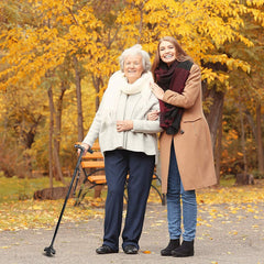 SYGA Folding Walking Stick with LED Light Magic Cane to Get Around Easier in The Dark Walking Canes for Men, Adjustable Collapsible Canse with Rubber Feet for Men and Women