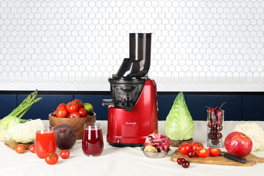 Kuvings B1700 Dark Red Professional Cold Press Whole Slow Juicer, Patented JMCS Technology for 10% More Juice, All-in-1 Fruit & Vegetable Juicer machine for home, 240W Strong Motor, PAN India Services