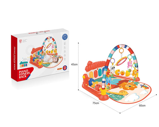 Syga Baby Play Gym Kick & Play Piano with Lights and Music - Red