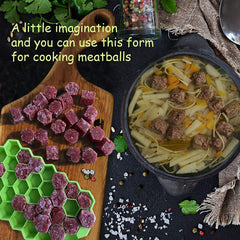 SYGA Soft Honeycomb Ice Cube Trays Silicone Ice Mould (Random Color)