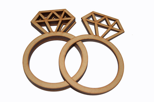 SYGA Ring Scrapbook Decorative Wood Craft Items