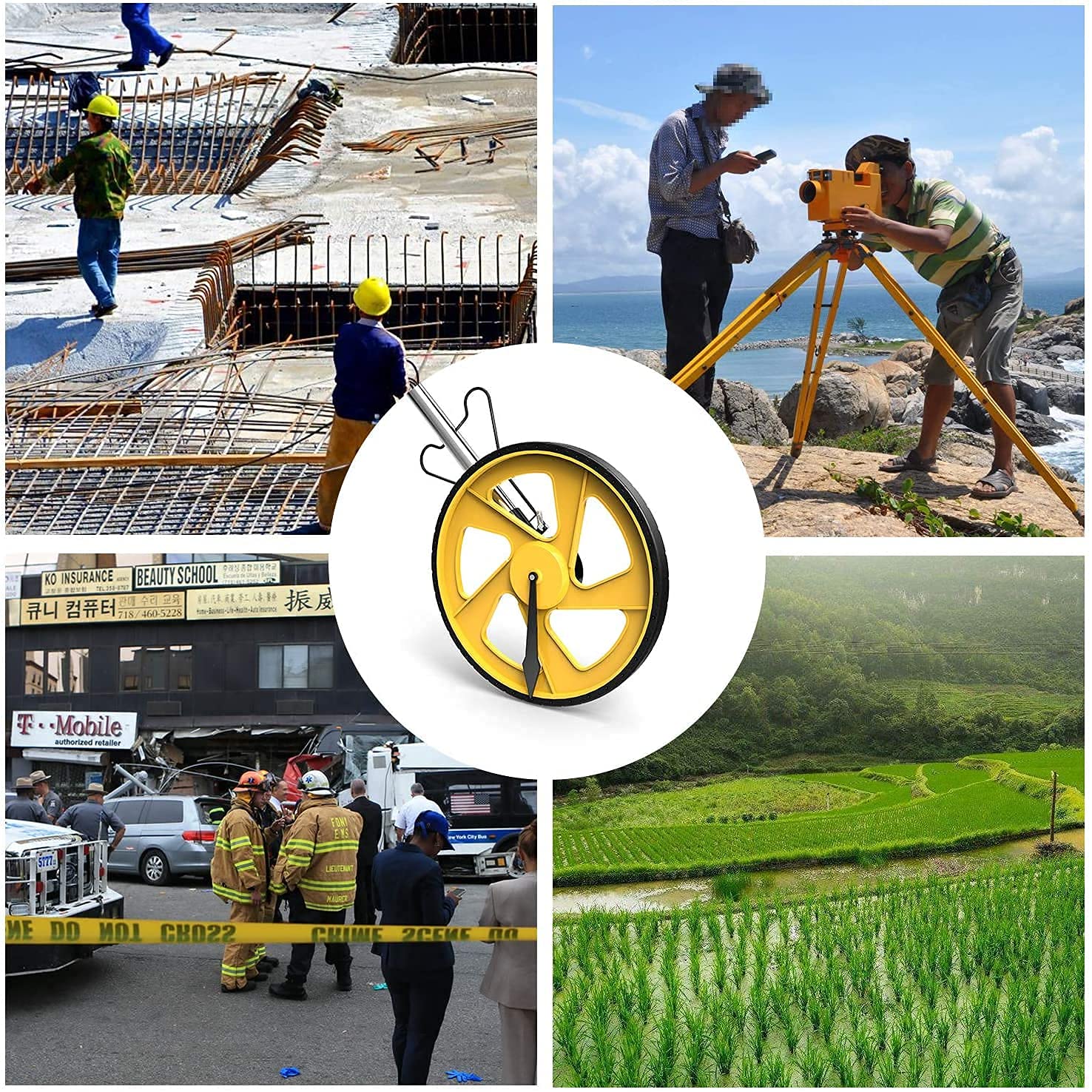SYGA Digital Distance Measuring Wheel up to 10000 Meter count With Measuring Tools for Surveyor Builders Workers