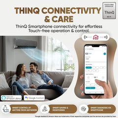 LG 1.5 Ton 5 Star, Wi-Fi, Energy Manager+, DUAL Inverter Split AC (Copper, AI+ Convertible 6-in-1, Diet Mode+, 4 Way Swing, HD Filter with Anti-Virus Protection, US-Q19MWZE, Black Mirror)