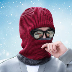 SYGA Balaclavas for Bikers, Winter Cap for Men Women with Fleece Lining, Mask for Winter, Free Size - Black