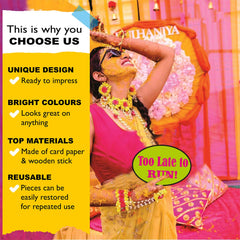 SYGA Party Props Set of 16 Marriage or Party Theme Paper Craft Item