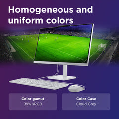 Lenovo A100 All in one Intel® N100 23.8" FHD (1920x1080) 3-Side Edgeless All-in-One Desktop (8GB/512GB SSD/Win11/MS Office 2024/5MP Camera/USB Calliope Keyboard & Mouse) F0J6005FIN
