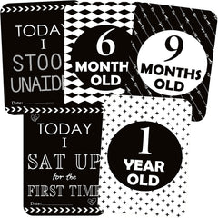 Syga Paper Baby Milestone Multicolour Cards for 0 to 1 Year Old Baby- Set of 27