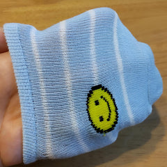 MOMISY 5 Pairs Baby kids Girl Boys Toddlers InfantmCotton Stretch Baby Socks (IN, Age, 3 Years, 5 Years, StripeSmiley)