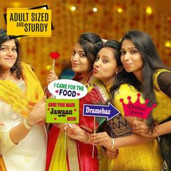 SYGA Party Props Set of 16 Marriage or Party Theme Paper Craft Item