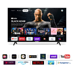 Foxsky 109 cm (43 inch) Frameless Series 4K UHD QLED Google TV FS43GATV (Black)