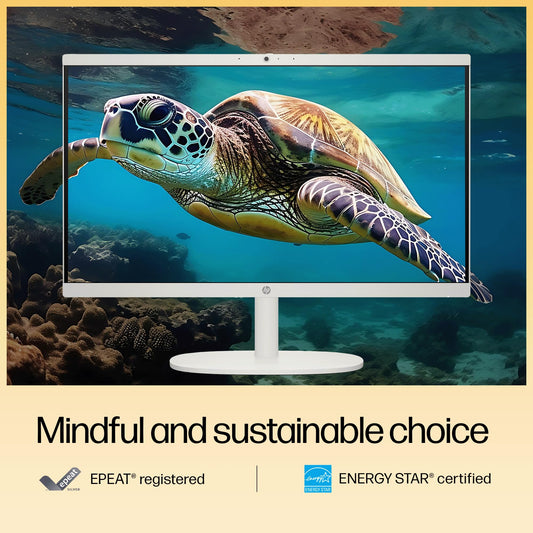HP All-in-One, Intel N200,21.45'' (54.5 cm), FHD, 8GB DDR5, 512GB SSD, Intel UHD Graphics, 720P HD Camera W/Privacy Shutter, Dual Speakers (Win11, White, 4.17 Kg) Dg0154in