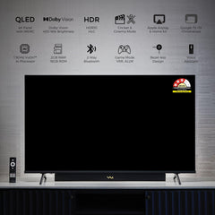 Vu 108cm (43 inches) Vibe Series 4K QLED Smart Google TV 43VIBE-DV