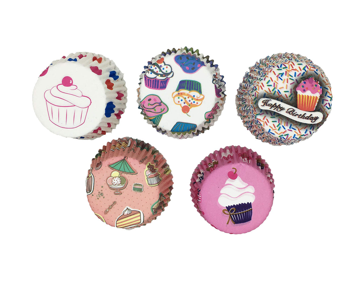 SYGA 100 Pcs Colorful Baking Muffin Liner Paper Cake Cup (Assorted Pack with Same Color)