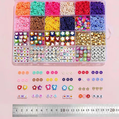 SYGA Beads for Kids Crafts Children's Jewelry Making Kit DIY Bracelets Necklace Hairband and Rings Craft Kits Birthday for 4, 5, 6, 7-Year-Old Little Girls-Multicolor (DIYBeadsSet-31)