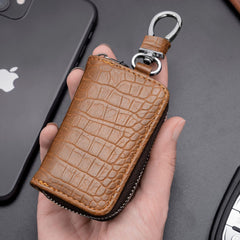 SYGA Car Key Bag Creative Style Car Zipper Fashion Protective Case for Men and Women(Key-Khaki)