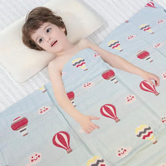 SYGA 110CM Baby Swaddle Blankets 6 Layer Muslin Swaddle Wrap 100% Cotton Stroller Cover Receiving (Avocado)
