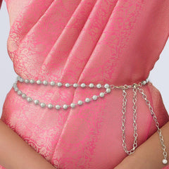 SYGA Pearl Waist Chain Belt Adjustable Decorative Belt Hollowed Tassel Waist Belts Suitable Size for Waist 26-40
