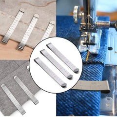 SYGA 20Pcs Hemming Sewing Clips Stainless Steel 3 Inches Wonder Clips, Pinning, Dressmaking Sewing Accessories, Quilting Measurement Ruler Supplies Set of 20 Sewing Tool - Silver, 20 Pieces