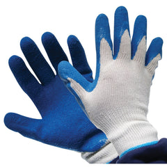 SYGA Silicon 1 Pair of PVC Letex Polyester Multipurpose Cleaning Cooking Gloves Blue