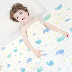 SYGA 110CM Baby Swaddle Blankets 6 Layer Muslin Swaddle Wrap 100% Cotton Stroller Cover Receiving (Avocado)