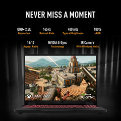 ASUS TUF A16,AMD Ryzen 9 8940HX, Gaming Laptop(RTX 5070-8GB/115W TGP/16GB/1TB /2.5K QHD+/16"/165Hz/90WHrs/Windows 11/M365 Basic (1Year)*/Office Home 2024/Jaeger Gray/2.2 Kg) FA608PP-QT014WS
