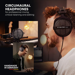 beyerdynamic DT 990 PRO Over Ear Wired Studio Headphones (Black)