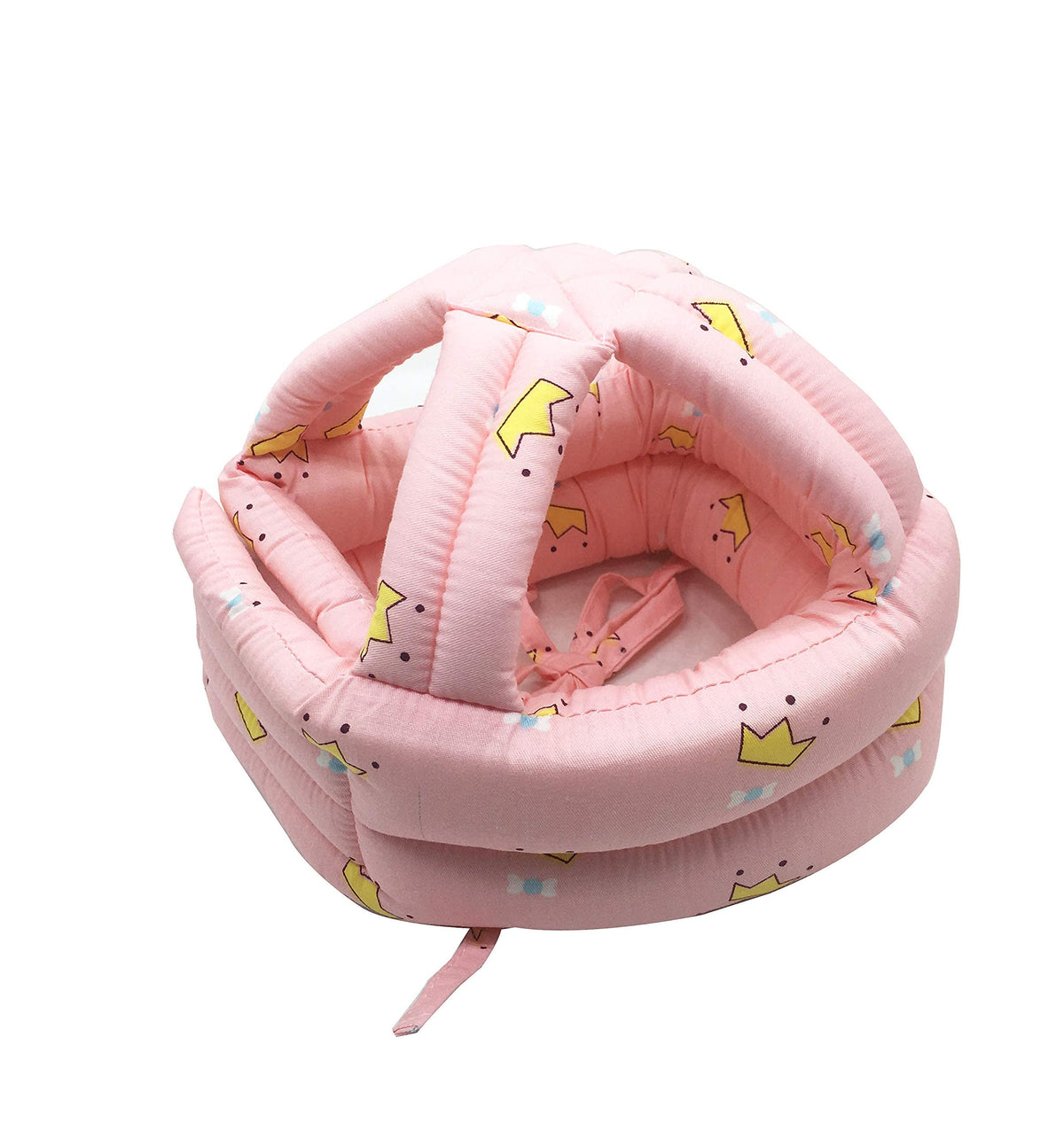 SYGA Baby Head Protector Toddler Infant Safety Helmet Head Protection for Unisex Learn to Walk Crawling Adjustable Head Protective Hat -Pink Crown for 0-3 Years