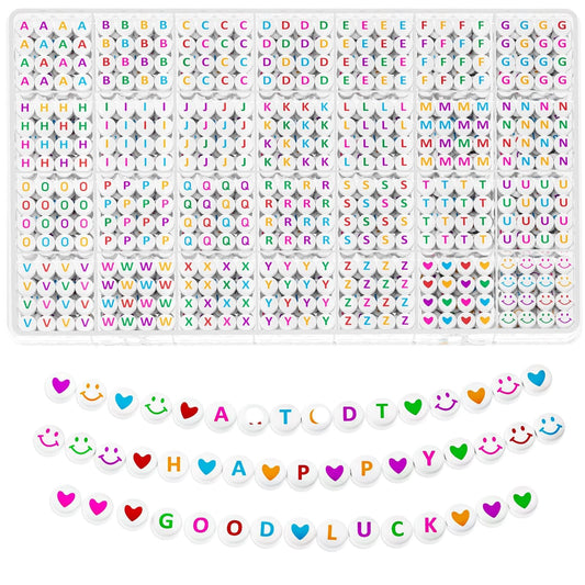 SYGA Beads for Kids Crafts Children's Jewelry Making Kit DIY Bracelets Necklace Hairband and Rings Craft Kits Birthday for 4, 5, 6, 7-Year-Old Little Girls-Multicolor (DIYBeadsSet-34)