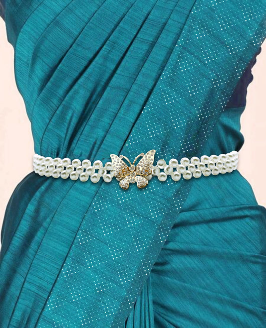 SYGA Pearl Adjustable Waist Belt with Hollowed Tassel Detail, Suitable Size for Waist 24-36 INCH (EL95-19)