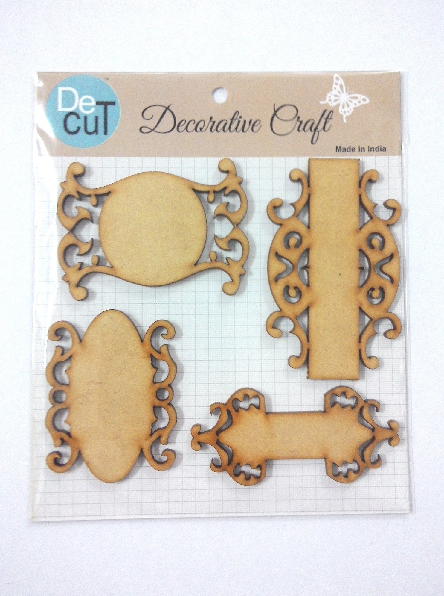 SYGA Small Name Plate Scrapbook Decorative Wood Craft Items