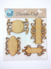 SYGA Small Name Plate Scrapbook Decorative Wood Craft Items