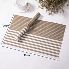 SYGA Set of 4 Coffee Cup Design Washable Table Mats, Place Mat(Green)